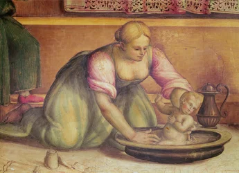Detail of the Birth of St. John the Baptist, 1519